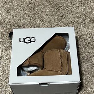 UGG Baby Tan Suede Booties size 4/5